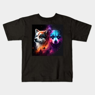 Violet's Husky  Universe Kids T-Shirt